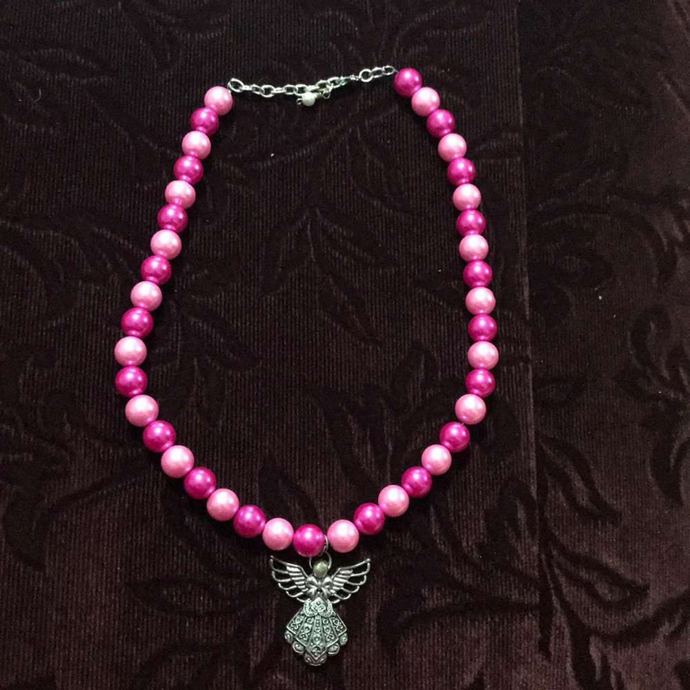Pink Angel Necklace